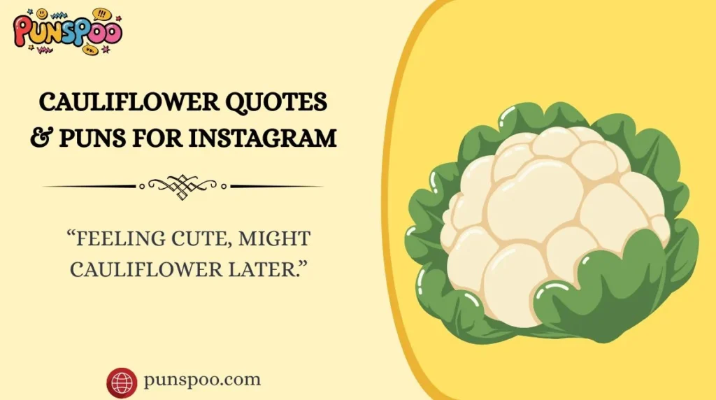 Cauliflower Quotes & Puns for Instagram