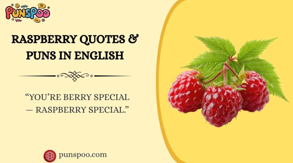 Raspberry Quotes & Puns in English