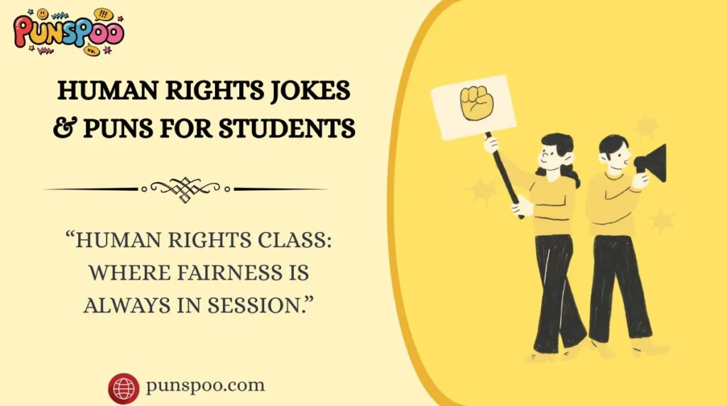 Human Rights Jokes & Puns for Students
