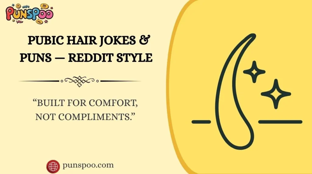 Pubic Hair Jokes & Puns — Reddit Style