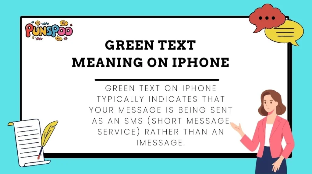 Green Text Meaning on iPhone